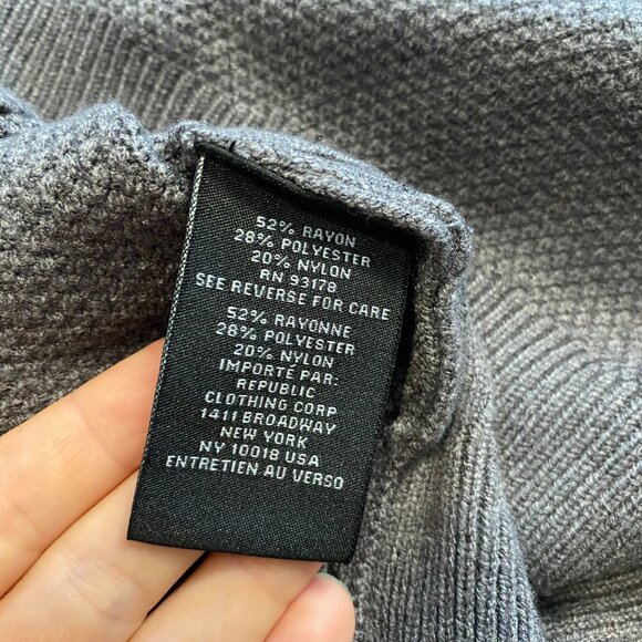 Joan Vass NY Gray Cable Knit Sweater Size Medium - Picture 6 of 6